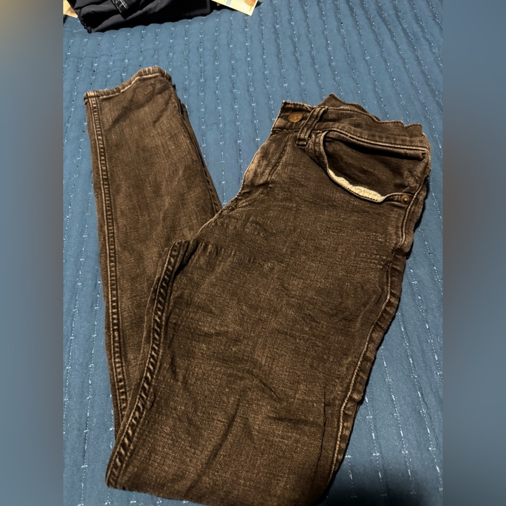 Hollister Black Skinny Jeans Distressed Denim - Picture 5 of 5